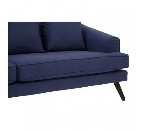 Mylo 3 Seater Navy Fabric Sofa - Modern Home Interiors