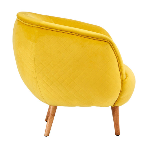 Oscar Yellow Fabric Chair - Modern Home Interiors