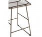 District Bronze Metal Wire Tapered Bar Chair - Modern Home Interiors