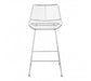 District Chrome Metal Wire Tapered Bar Chair - Modern Home Interiors