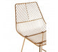 District Gold Metal Wire Tapered Bar Chair - Modern Home Interiors