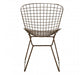 District Bronze Metal Grid Frame Wire Chair - Modern Home Interiors