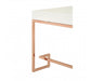 Allure White Gloss and Rose Gold Coffee Table - Modern Home Interiors