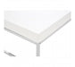 Allure White Gloss and Silver Coffee Table - Modern Home Interiors