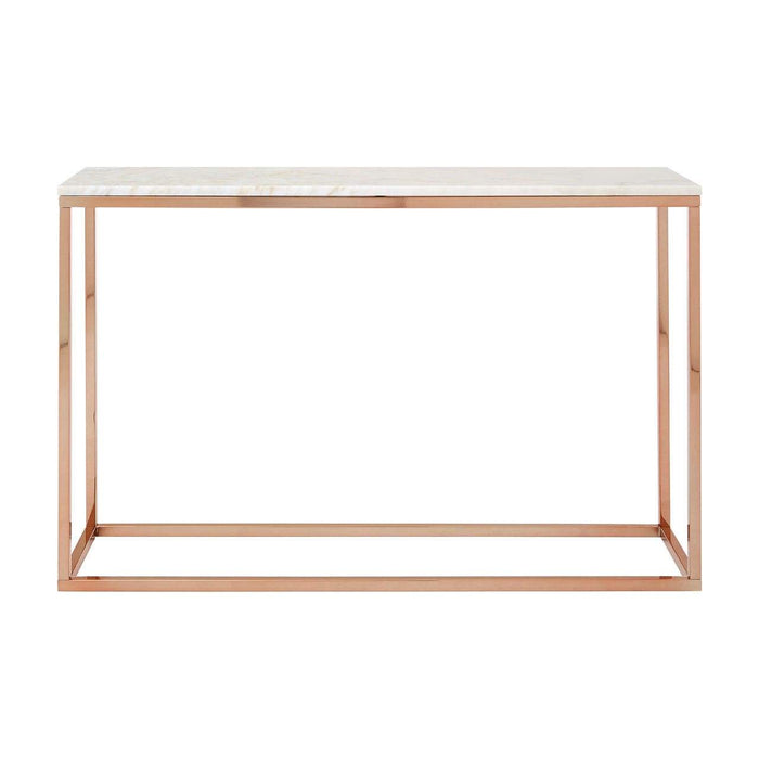 Allure White Marble Console Table - Modern Home Interiors