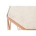 Shalimar Octagonal Marble/ Gold Side Table - Modern Home Interiors