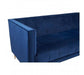 Otylia Deep Blue Velvet 3 Seat Sofa - Modern Home Interiors