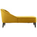 Doucet Dijon Yellow Velvet Chaise Longue - Modern Home Interiors