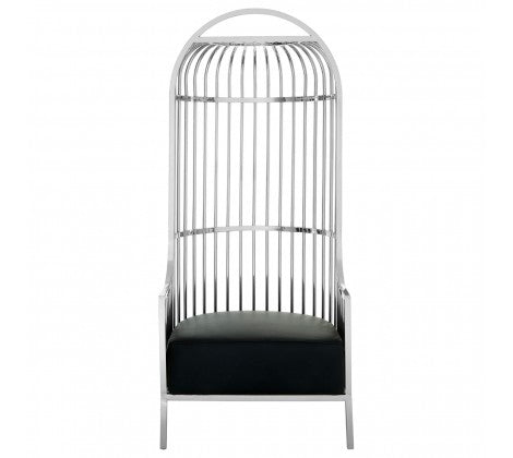Eliza Dome Cage Chair - Silver Finish - Modern Home Interiors
