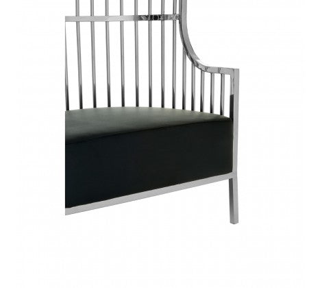 Eliza Dome Cage Chair - Silver Finish - Modern Home Interiors