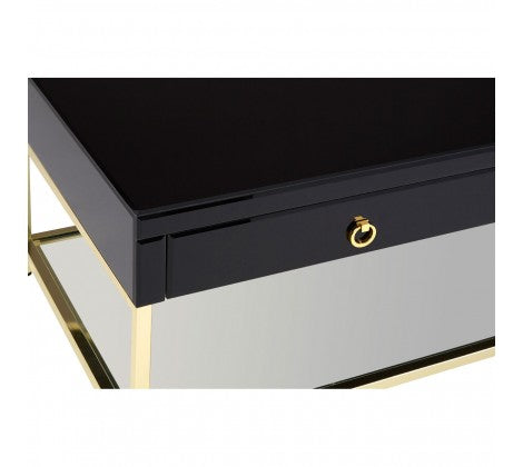Kensington Townhoue Black and Gold Finish Coffee Table - Modern Home Interiors