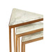 Shalimar Nest of 3 Tripod Marble Tables - Modern Home Interiors