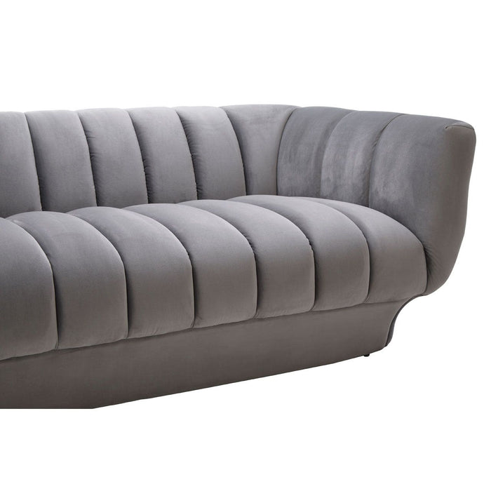 Kenton Velvet Upholstered Ultra Modern Sofa - Modern Home Interiors