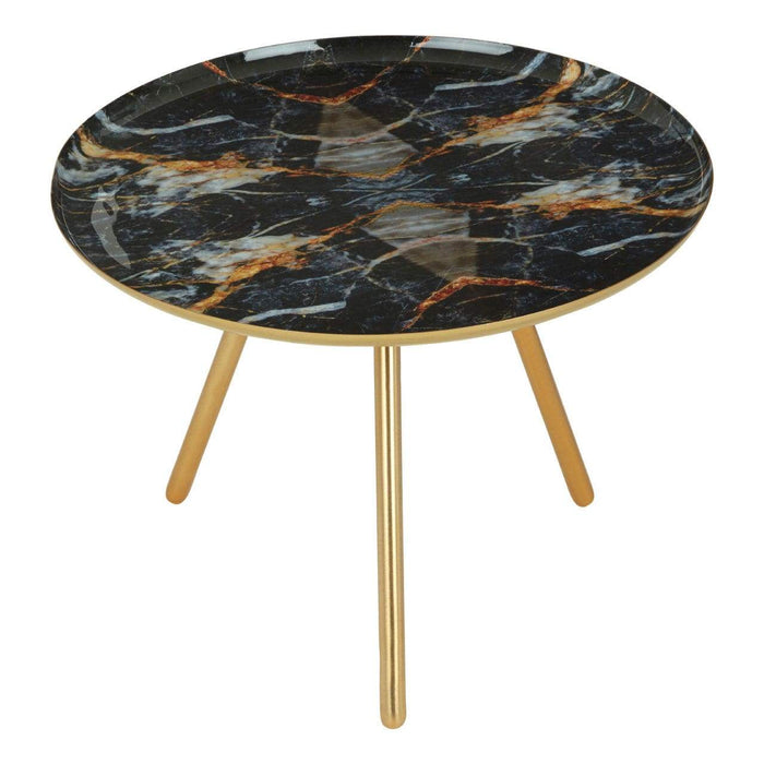 Marlox Faux Marble Side Table - Modern Home Interiors
