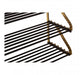 Hawkes Premium Black and Gold 3 Tier Shoe Rack - Modern Home Interiors