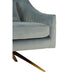 Hendricks Blue Velvet Accent Swivel Chair - Modern Home Interiors