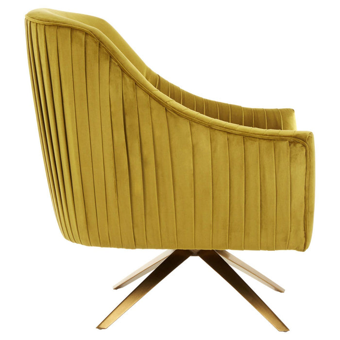 Hendricks Pistachio Green Velvet Accent Swivel Chair - Modern Home Interiors