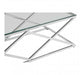Allure Inverted Prism Base Glass Coffee Table - Modern Home Interiors