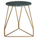Corra Green Marble Top End Table - Modern Home Interiors