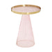 Martini Pink & Gold Round Side Table - Modern Home Interiors