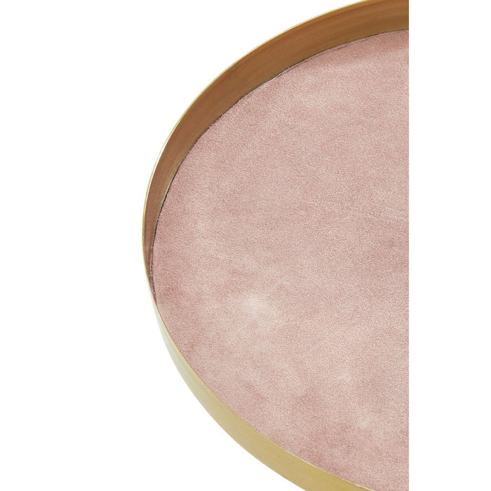 Martini Pink & Gold Round Side Table - Modern Home Interiors