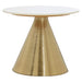 Martini Table with White Marble Top - Modern Home Interiors