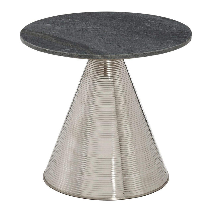 Martini Table with Grey Marble Top - Modern Home Interiors