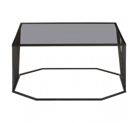 Trento Coffee Table With Grey Glass Top - Modern Home Interiors