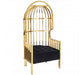 Horizon Cage Design Occasional Chair - Gold - Modern Home Interiors