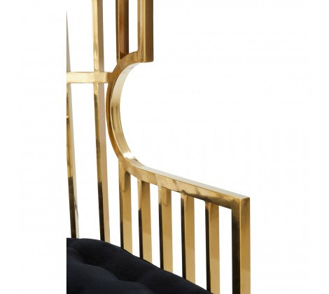 Horizon Cage Design Occasional Chair - Gold - Modern Home Interiors
