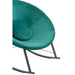 Orb Green Velvet Rocking Chair - Modern Home Interiors