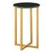 Templar Small Marble / Iron Side Table - Modern Home Interiors