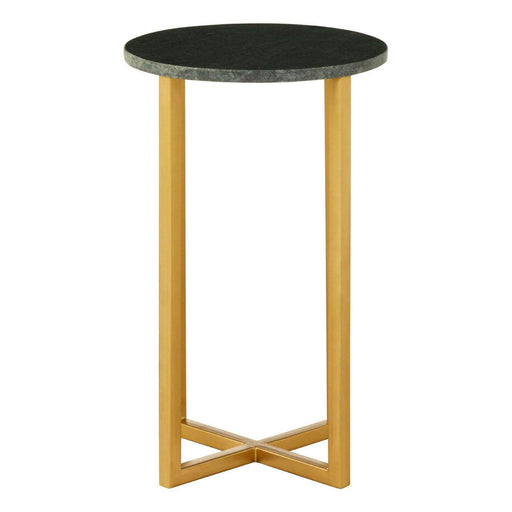 Templar Small Marble / Iron Side Table - Modern Home Interiors