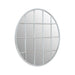 Deco Round Grid Panelled Wall Mirror - Modern Home Interiors