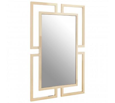 Regusa Modern Wall Mirror with Gold Trim - Modern Home Interiors