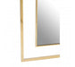 Rimini Modern Wall Mirror with Gold Trim - Modern Home Interiors