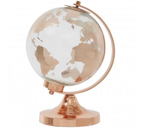 Churchill Copper Finish Glass Globe - Modern Home Interiors
