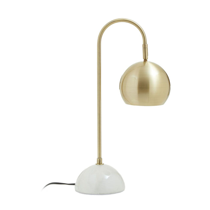 Marble Base Brass Finish Desk Lamp