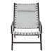 Kendari Grey Leather Woven Chair - Modern Home Interiors