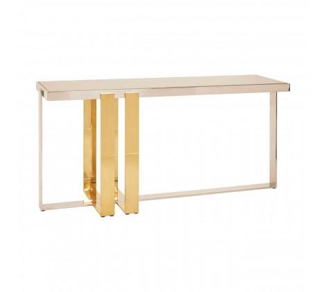 Demas Console Table with Chrome/Gold Legs - Modern Home Interiors