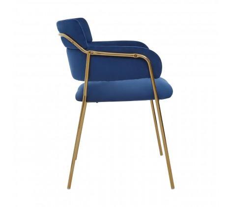 Tamzin Blue Velvet Dining Chair - Modern Home Interiors
