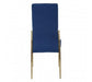 Tamzin Blue Velvet High Back Dining Chair - Modern Home Interiors