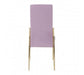 Tamzin Pink Velvet High Back Dining Chair - Modern Home Interiors