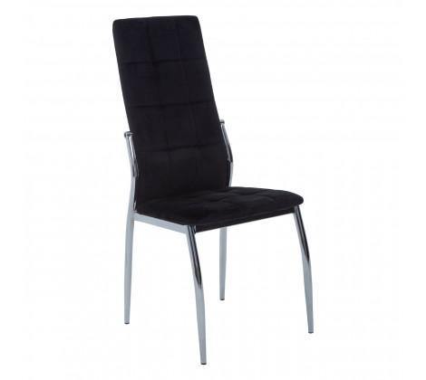 Black Velvet High Back Dining Chair Modern Home Interiors