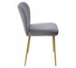 Tamzin Mink Velvet Tapered Back Dining Chair - Modern Home Interiors