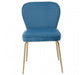 Tamzin Blue Velvet Tapered Back Dining Chair - Modern Home Interiors