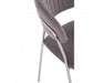 Tamzin Mink Channel Chrome Finish Dining Chair - Modern Home Interiors