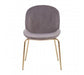 Tamzin Mink Winged Gold Finish Dining Chair - Modern Home Interiors