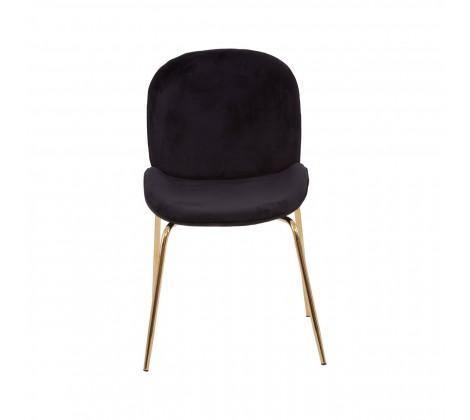 Tamzin Black Winged Gold Finish Dining Chair - Modern Home Interiors