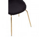 Tamzin Black Winged Gold Finish Dining Chair - Modern Home Interiors